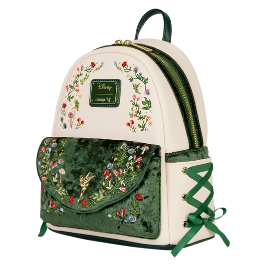 Loungefly Disney Peter Pan Tinker Bell Exclusive Floral Mini Backpack
