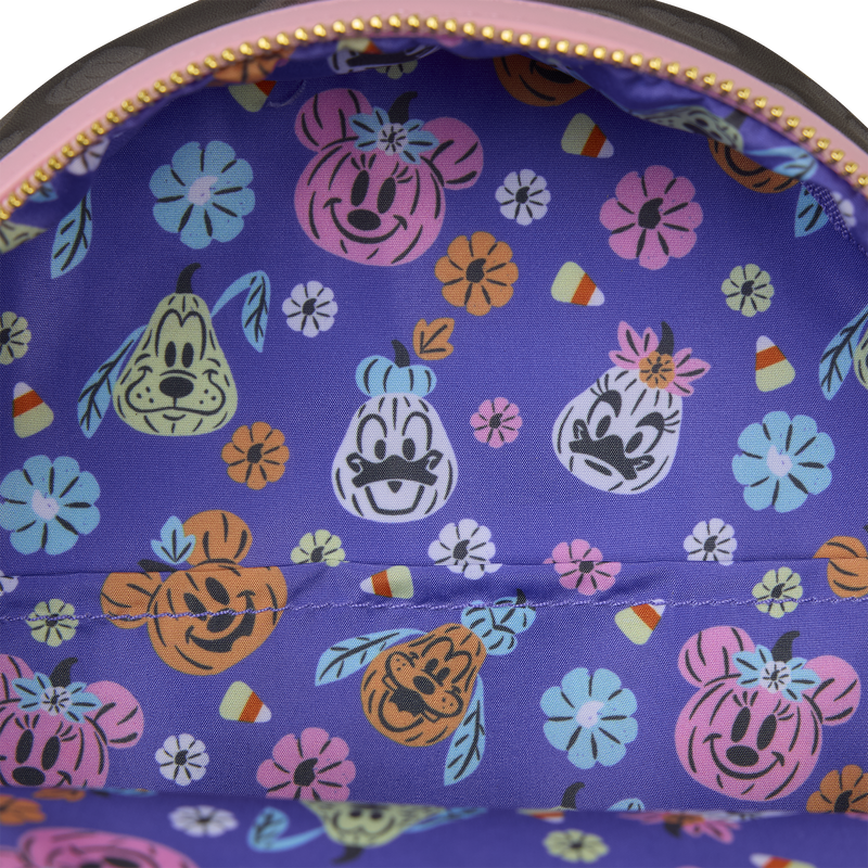 Loungefly Minnie Mouse Cosplay Floral Pumpkin Glow Mini Backpack
