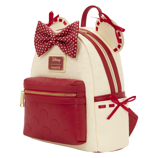 Loungefly Minnie Mouse Rocks the Dots Coquette Mini Backpack