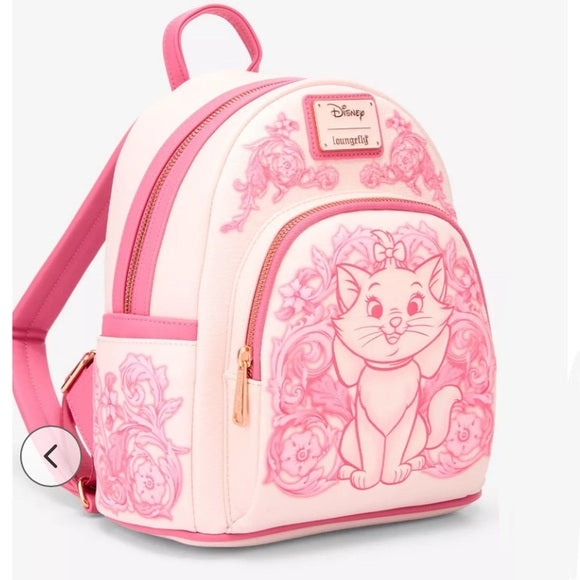 Loungefly Disney The Aristocats Marie Floral Tooling Backpack