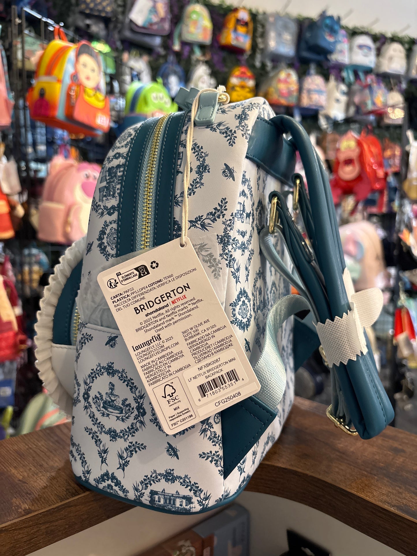 Loungefly Net Flix Bridget ton mini backpack with coin purse
