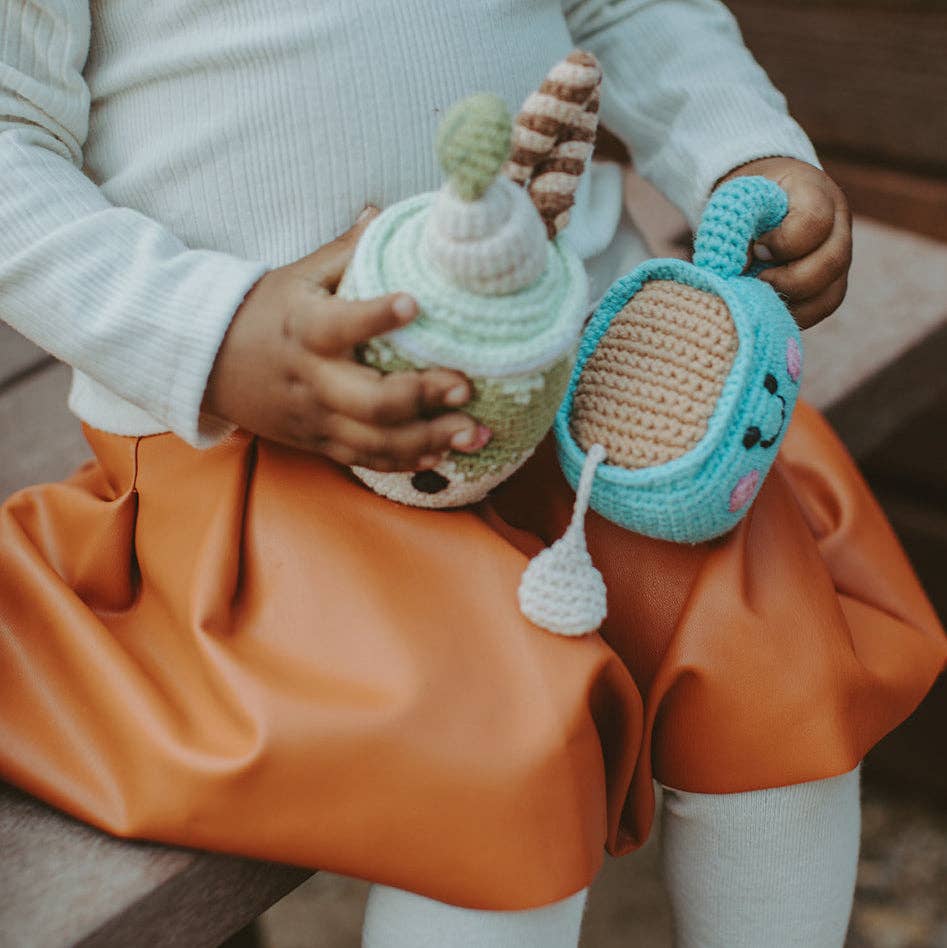 Chai Latte Plush Toy – Handmade Organic Cotton Soft Toy