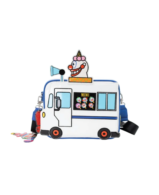 Killer Klowns From Outer Space Jojo's Ice Cream Truck Crossbody Bag with Ray Gun Charm