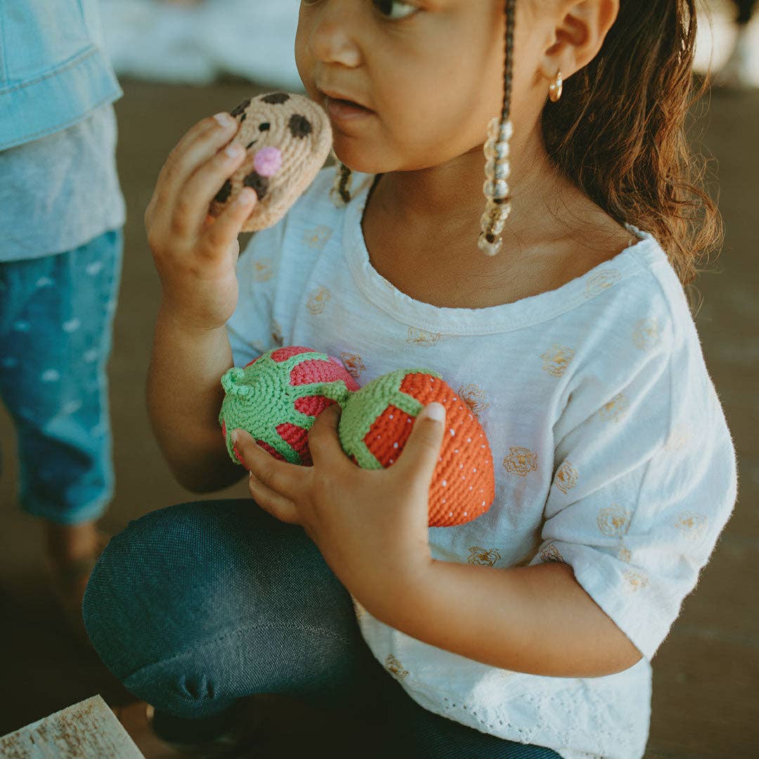 Handmade Chocolate Chip Cookie Rattle – With a Playful Bite