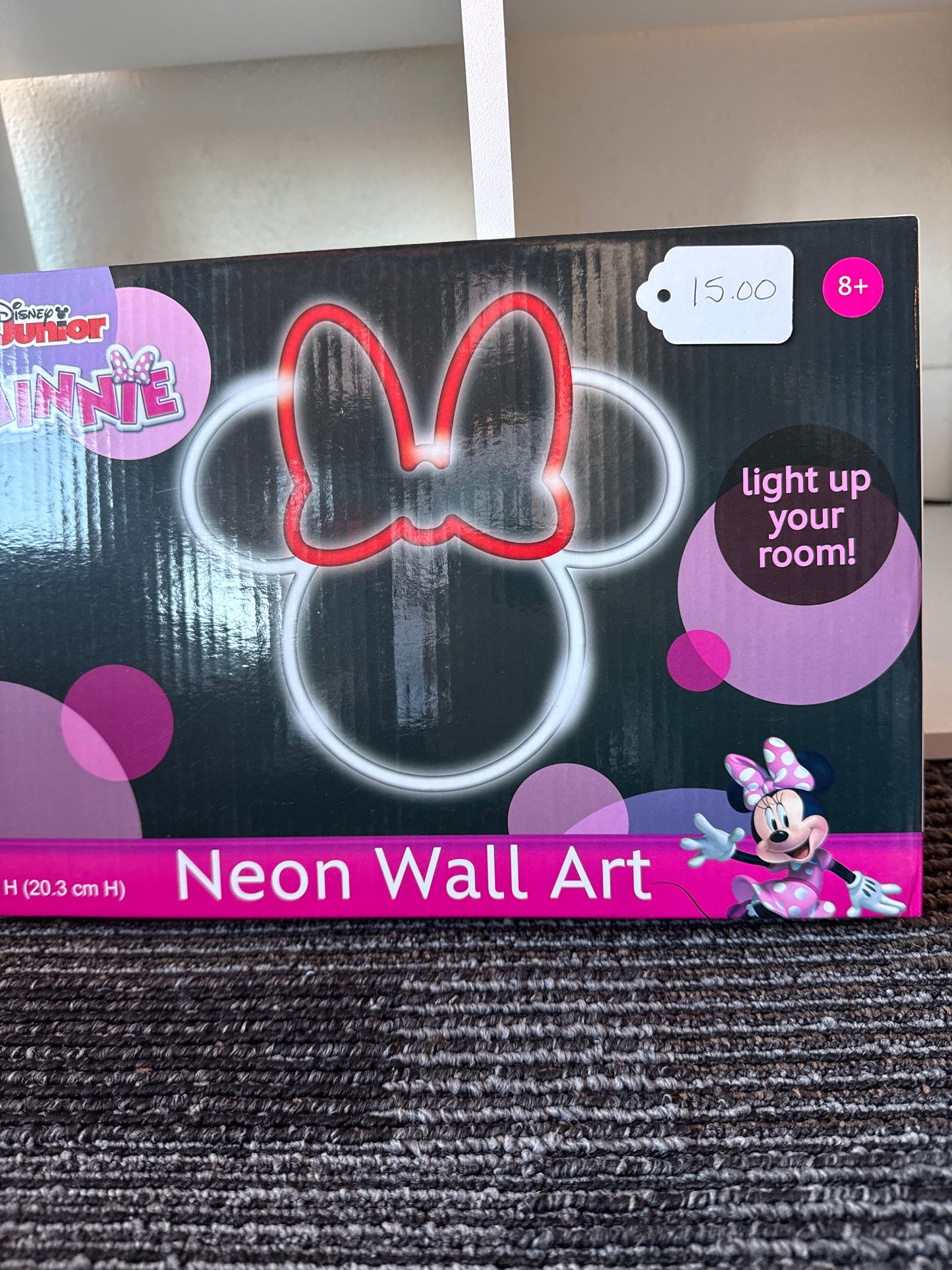 Disney Jr Minnie Mouse Neon wall art