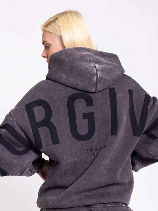 Kingdom Essential Hoodie - Snow Wash - Dark Shadow: Snow Wash - Forgiven - Dark Shadow / L