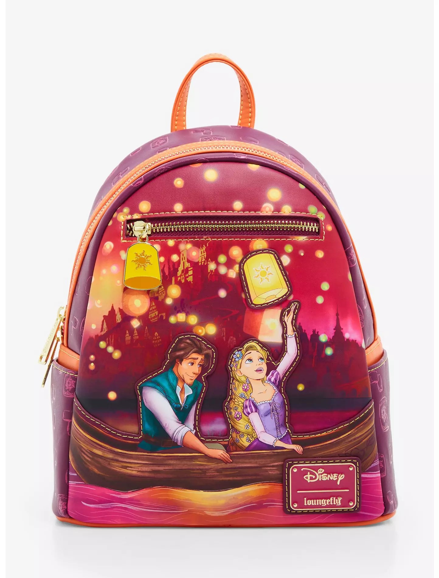 Loungefly Disney Tangled Rapunzel & Flynn Boat Scene Mini Backpack - Glow-in-the-Dark