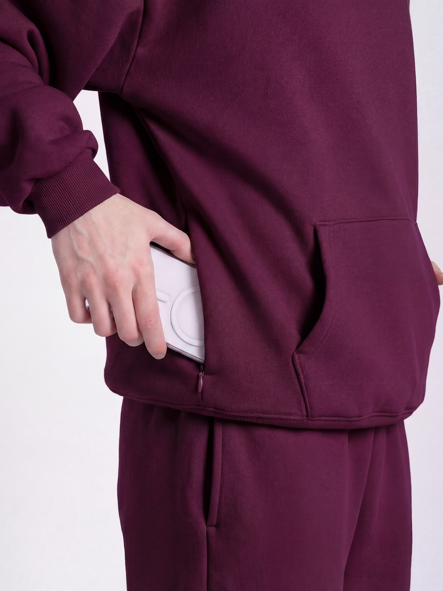 Kingdom Essential Hoodie - Forgiven - Jewel-Tone - Dark Cherry: Forgiven - Dark Cherry / M