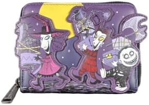 Loungefly Disney Nightmare Before Christmas Lock Shock & Barrel Wallet - Glow in the Dark