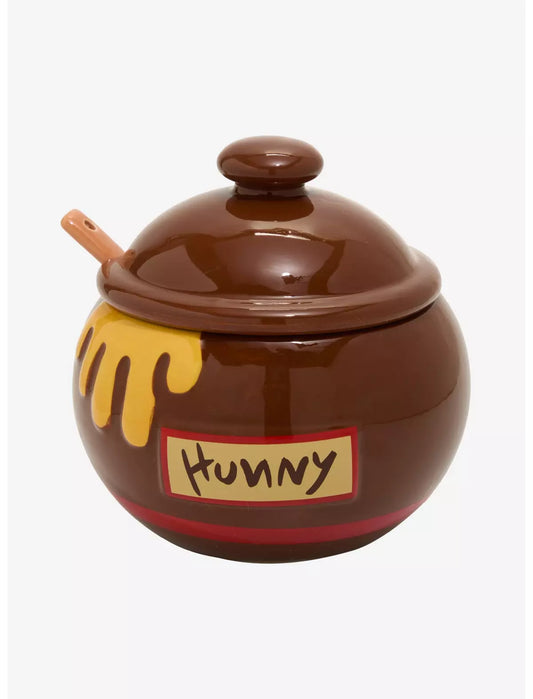 Disney Winnie the Pooh Honey Pot Bowl with Lid & Spoon