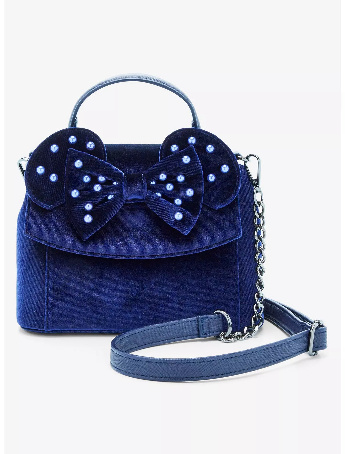 Loungefly Disney Minnie Mouse Velvet Ears Crossbody