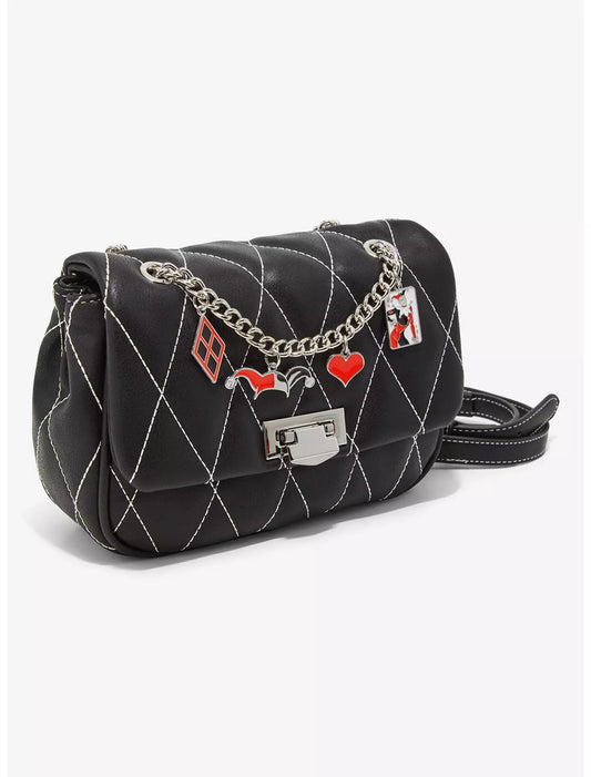 Concept One Batman Harley Quinn Quilted Flap Crossbody