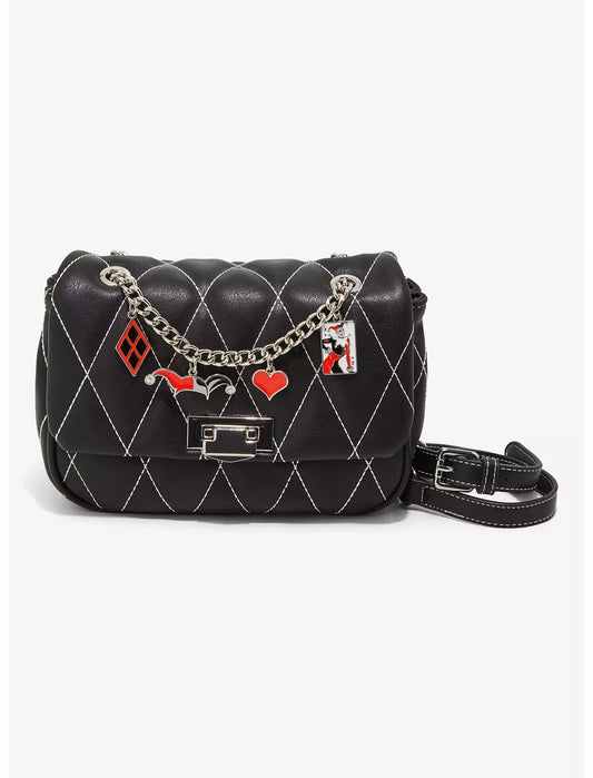DC Comics Batman Harley Quinn Quilted Crossbody Bag