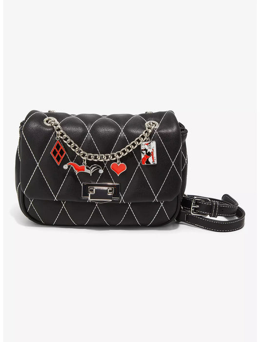 Concept One Batman Harley Quinn Quilted Flap Crossbody