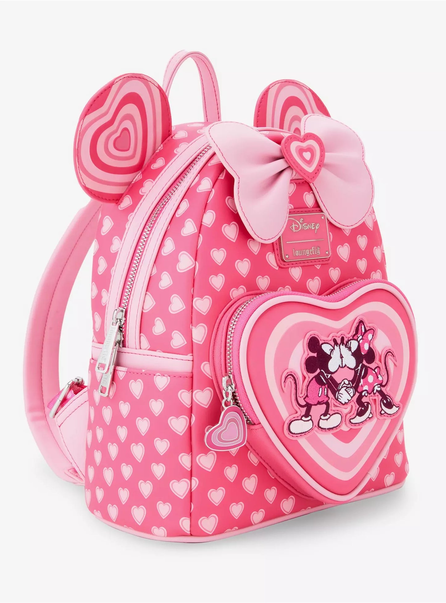 Loungefly Disney Mickey & Minnie Mouse Heart Ears Mini Backpack
