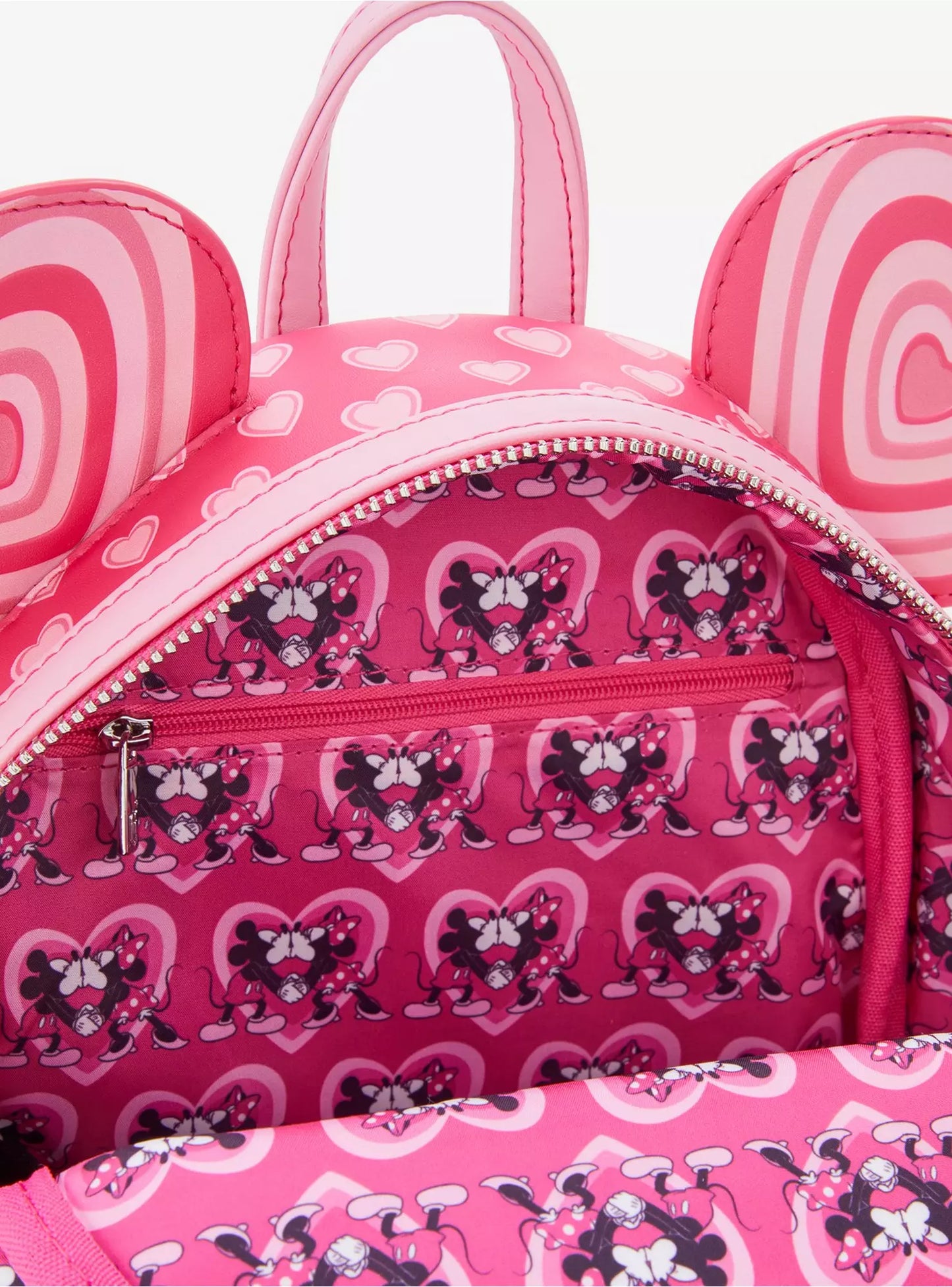 Loungefly Disney Mickey & Minnie Mouse Heart Ears Mini Backpack