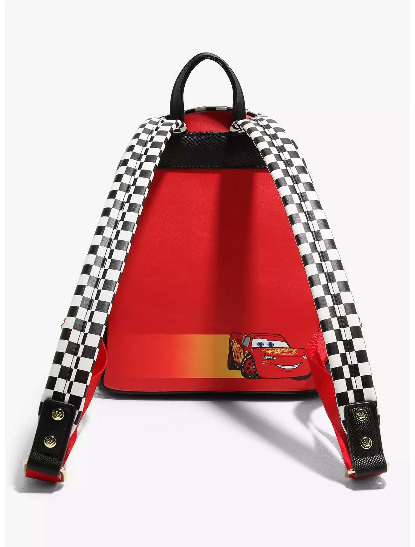 Loungefly Disney Pixar Cars Lightning McQueen Rust-eze Patches Mini Backpack - Light Up