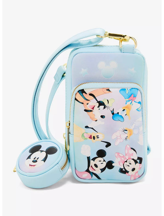 Loungefly Disney Mickey and Friends Crossbody Bag with Coin Purse