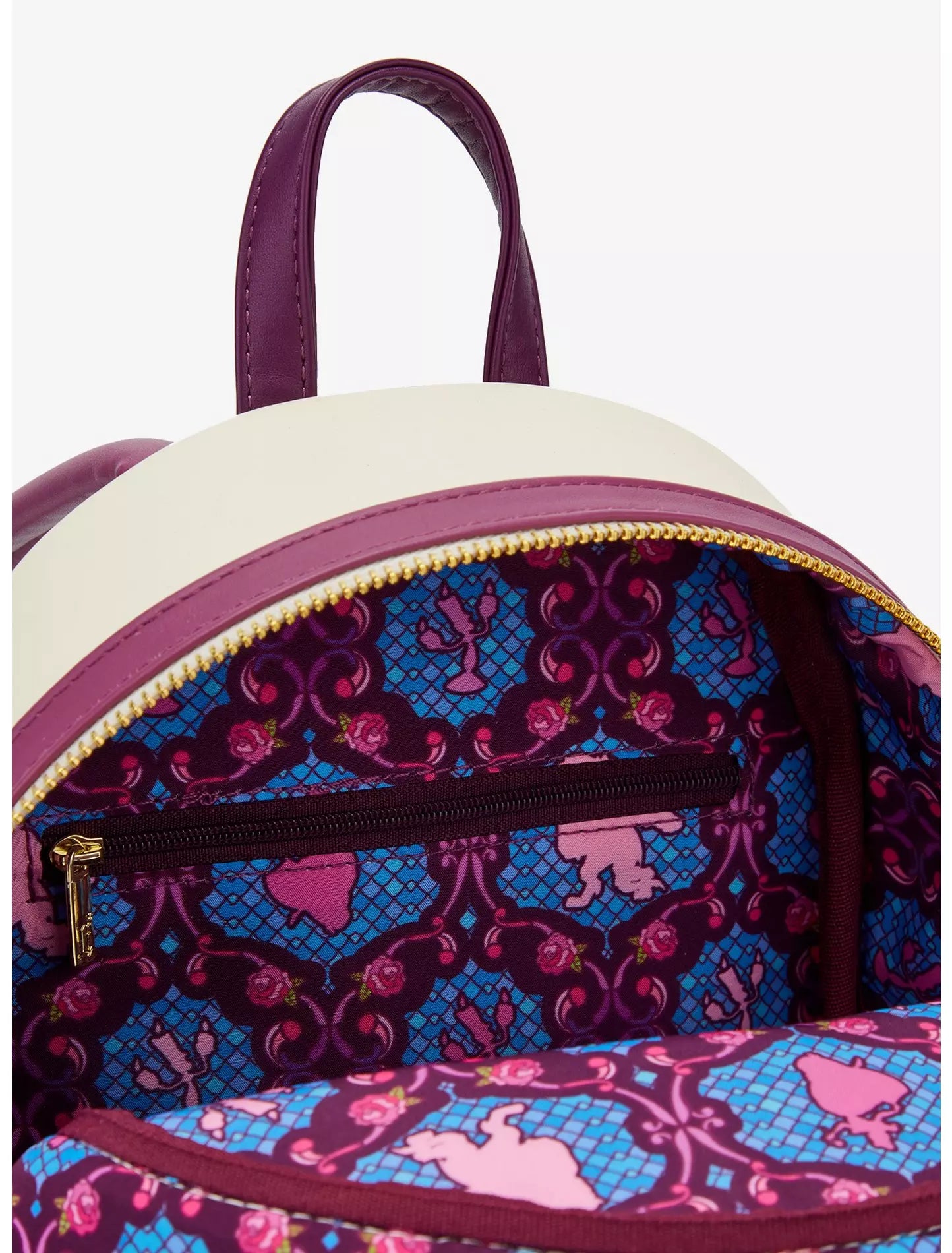 Loungefly Disney Beauty and the Beast Belle Stained Glass Mini Backpack