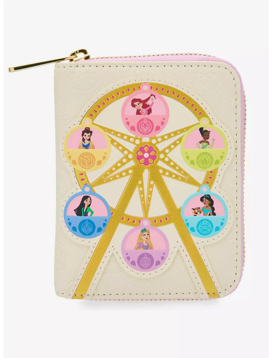 Loungefly Disney Princess Ferris Wheel Small Zip Wallet