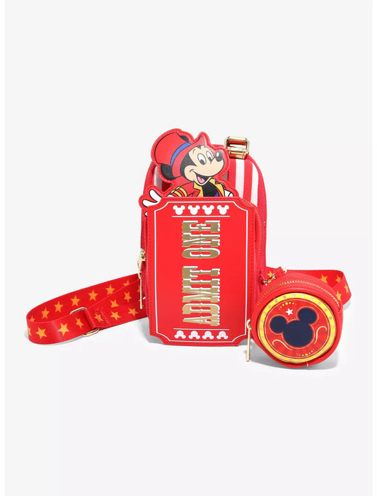 Loungefly Disney Mickey Mouse Circus Ticket Belt Bag
