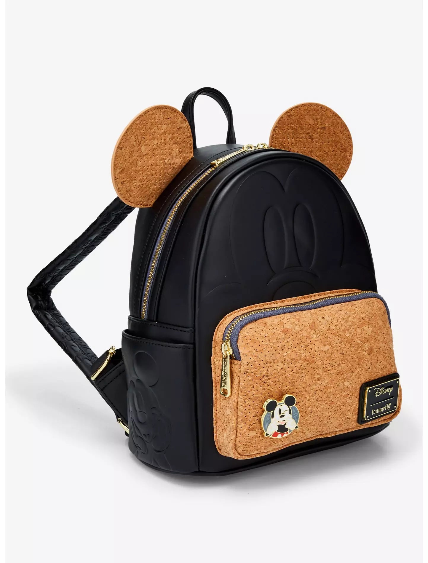Loungefly Disney Mickey Mouse Cork Ears Pin Display Mini Backpack