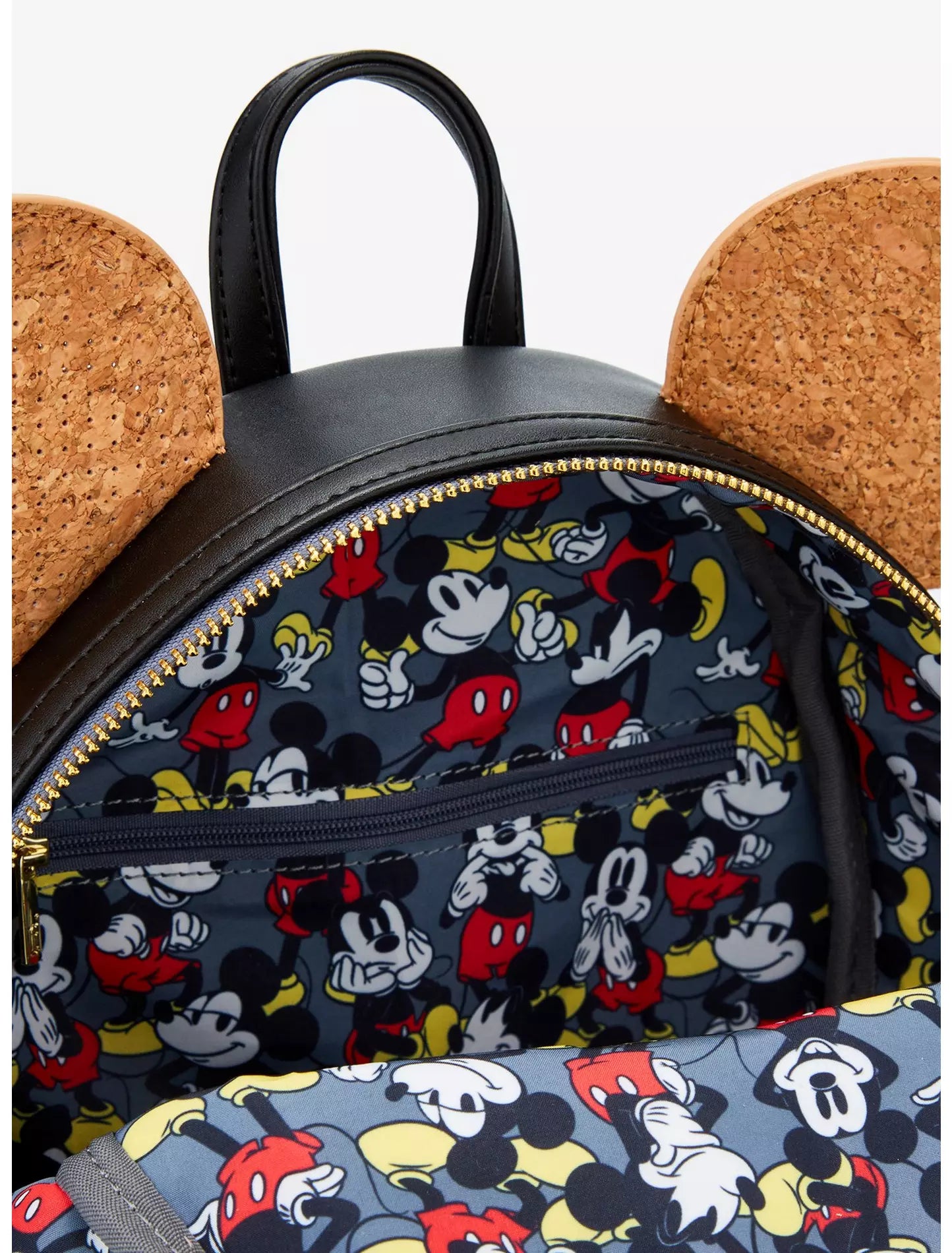 Loungefly Disney Mickey Mouse Cork Ears Pin Display Mini Backpack