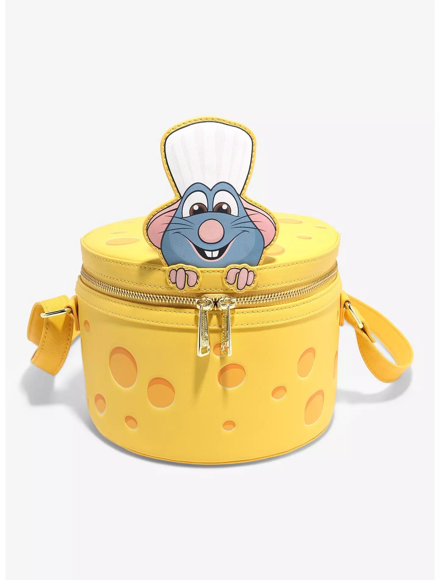 Loungefly Disney Pixar Ratatouille Remy Cheese Wheel Strawberry Scented Crossbody