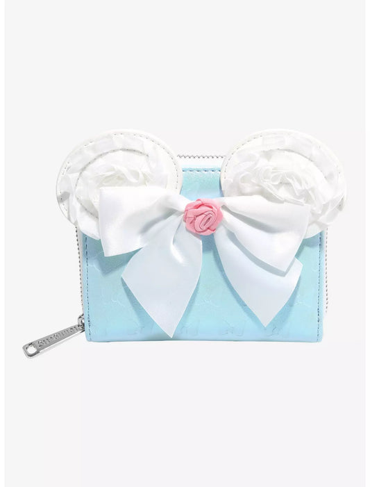 Loungefly Disney Minnie Mouse Bow Ears Small Zip Wallet