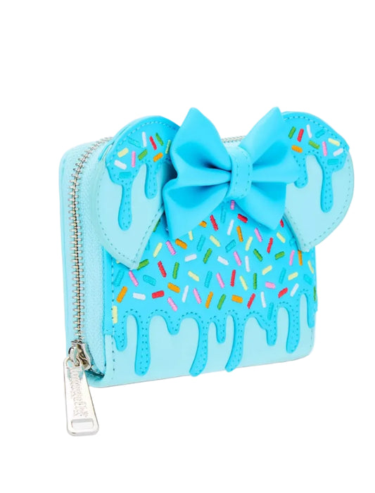 Loungefly Disney Minnie Mouse Lollipop Sprinkle Ears Small Zip Wallet