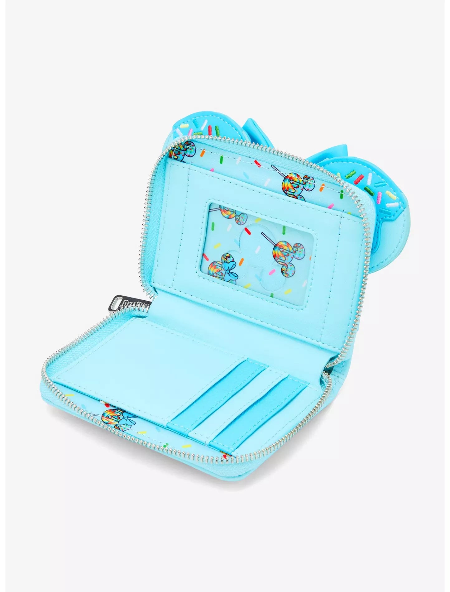 Loungefly Disney Minnie Mouse Lollipop Sprinkle Ears Small Zip Wallet