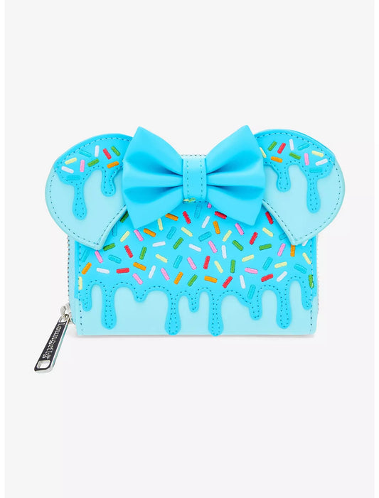 Loungefly Disney Minnie Mouse Lollipop Sprinkle Ears Small Zip Wallet