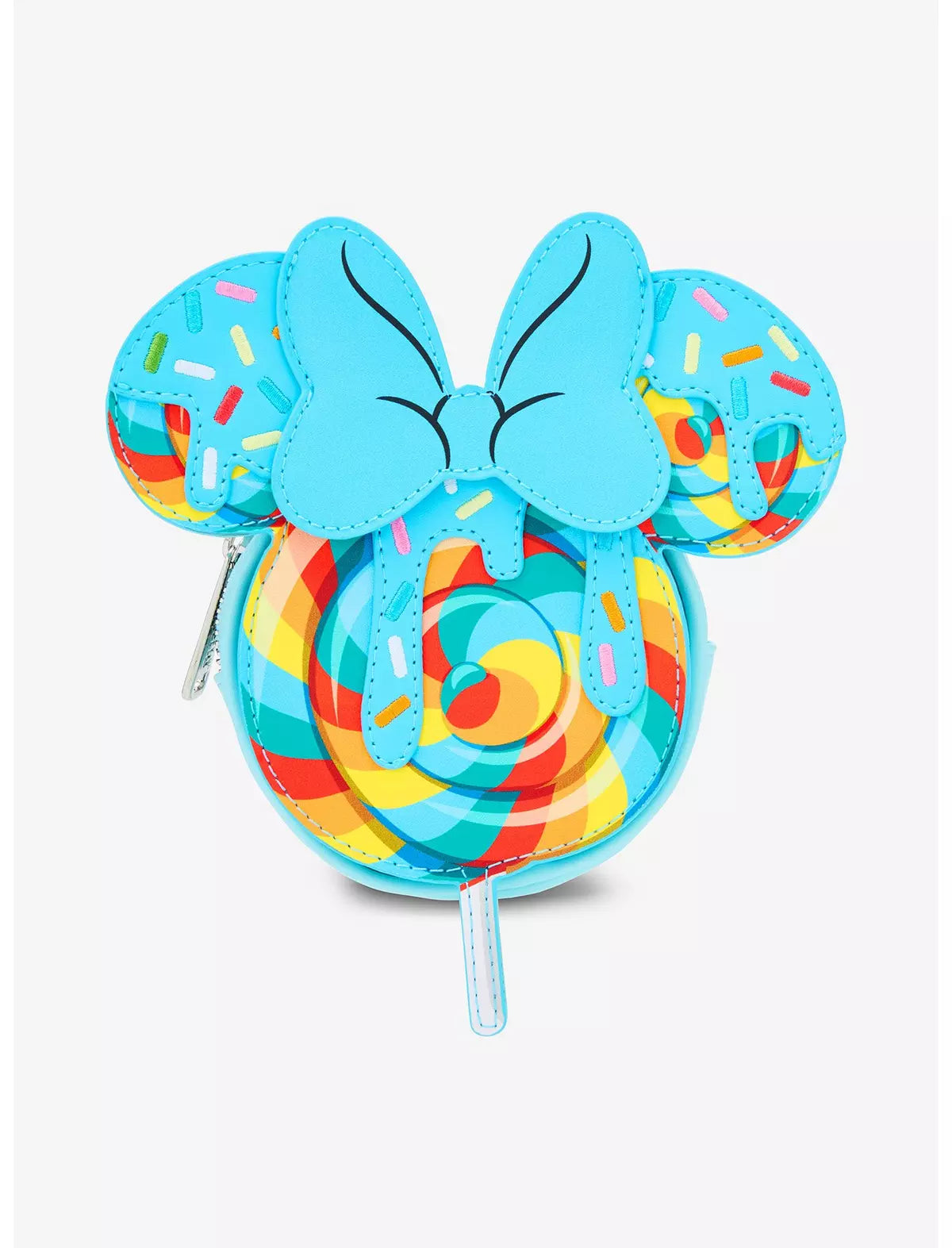Loungefly Disney Minnie Mouse Blue Lollipop Figural Coin Purse