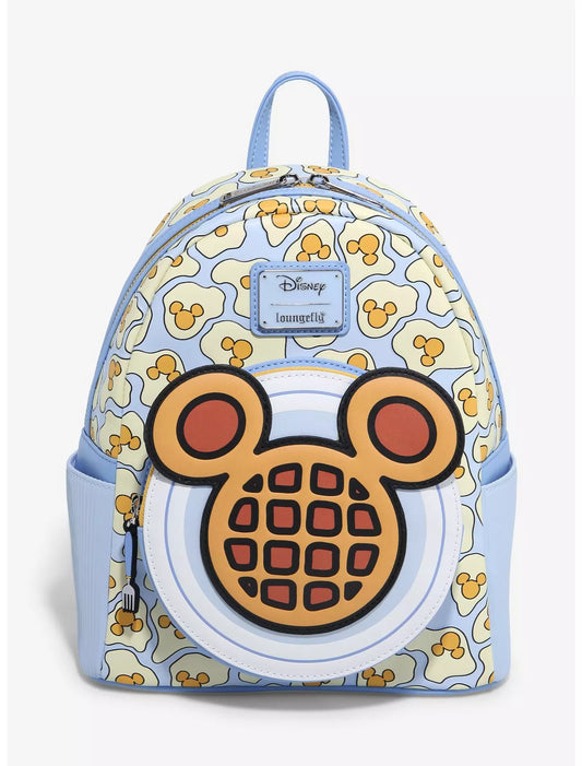 Loungefly Mickey Mouse Breakfast Waffle Scented Mini Backpack