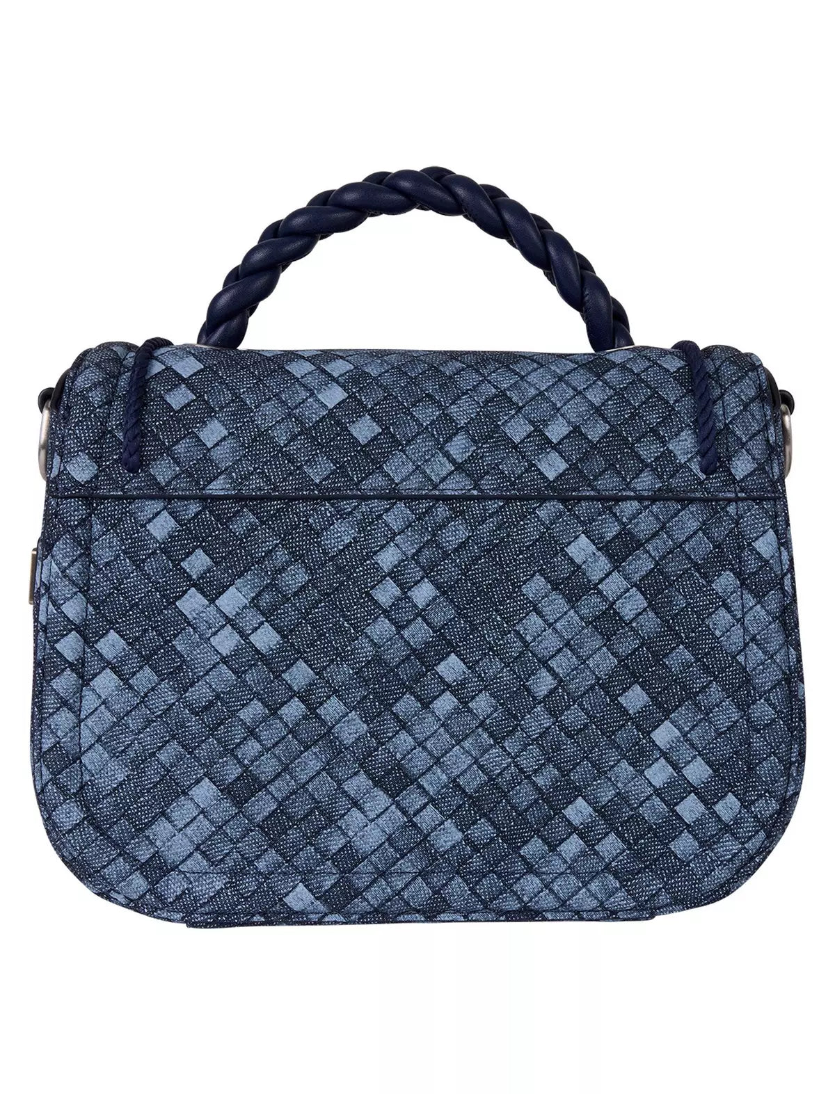 Loungefly Woven Faux Denim Crossbody Bag