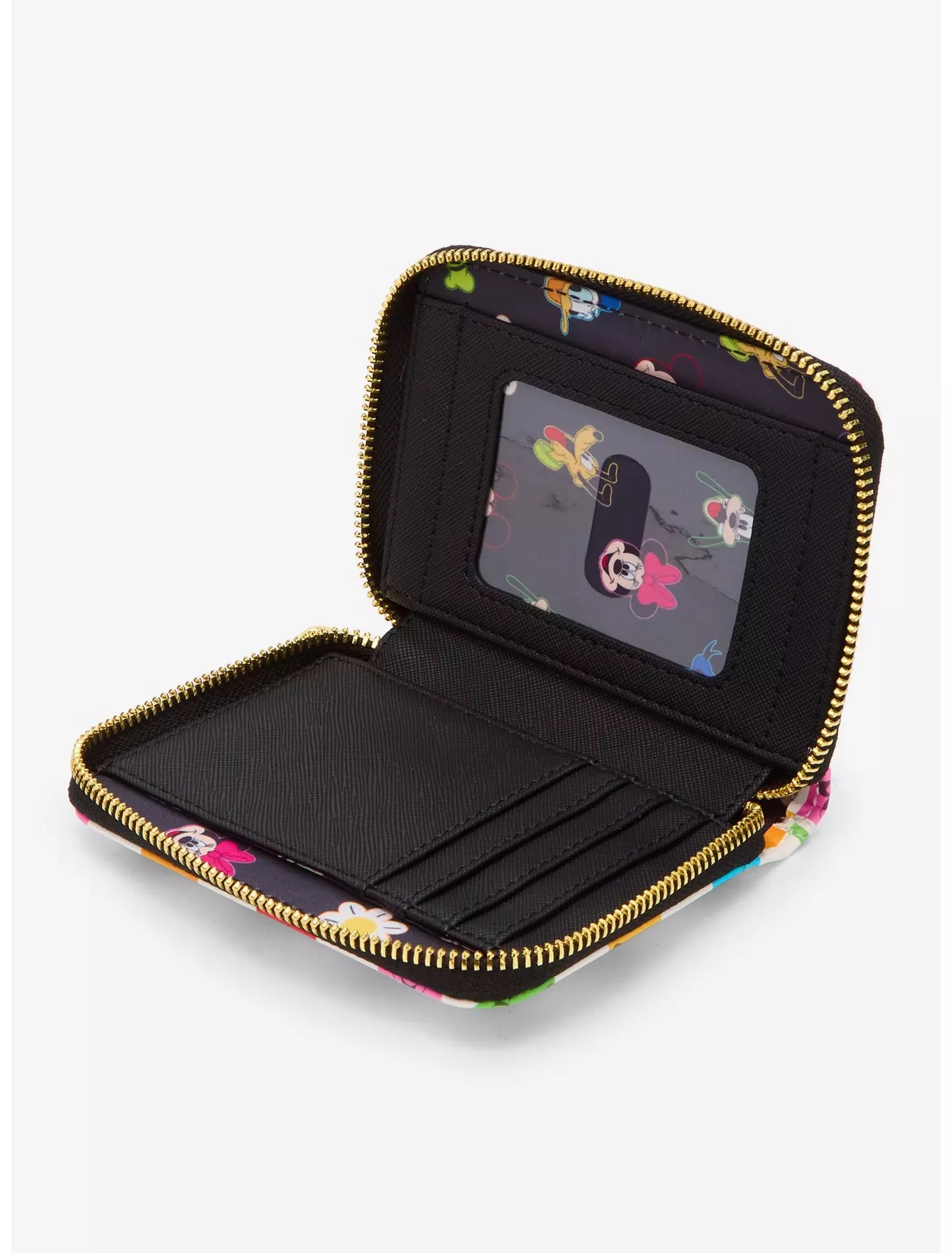 Loungefly Disney Mickey Mouse & Friends Floral Checkered Wallet