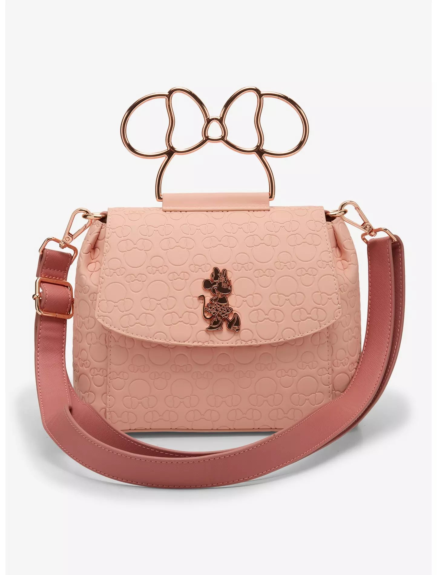 Loungefly Disney Minnie Mouse Embossed Blush Crossbody