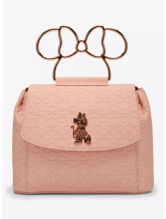 Loungefly Disney Minnie Mouse Embossed Blush Crossbody