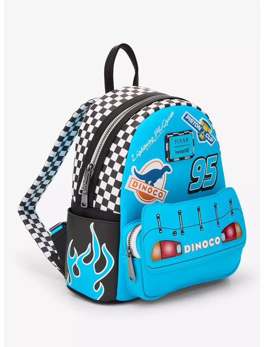 Loungefly Cars Lightning McQueen Dinoco Light-Up Mini Backpack