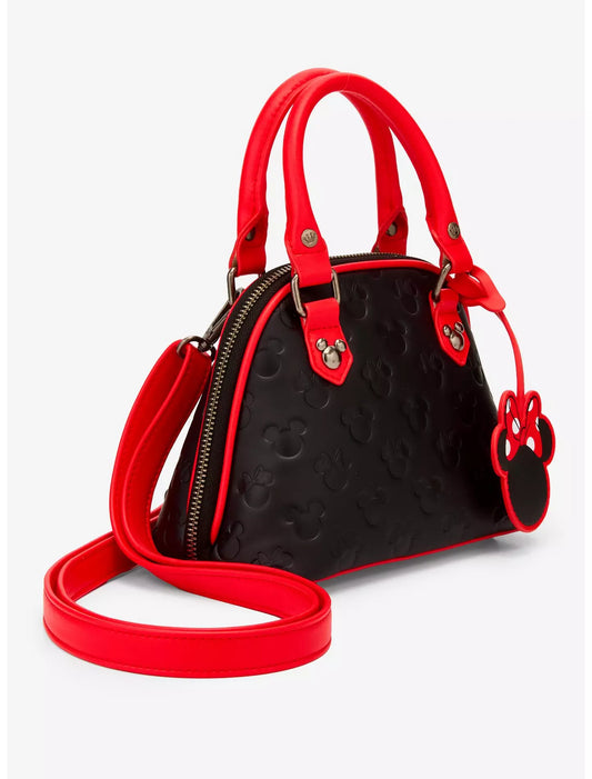 Loungefly Disney Mickey & Minnie Debossed Silhouettes Mini Crossbody