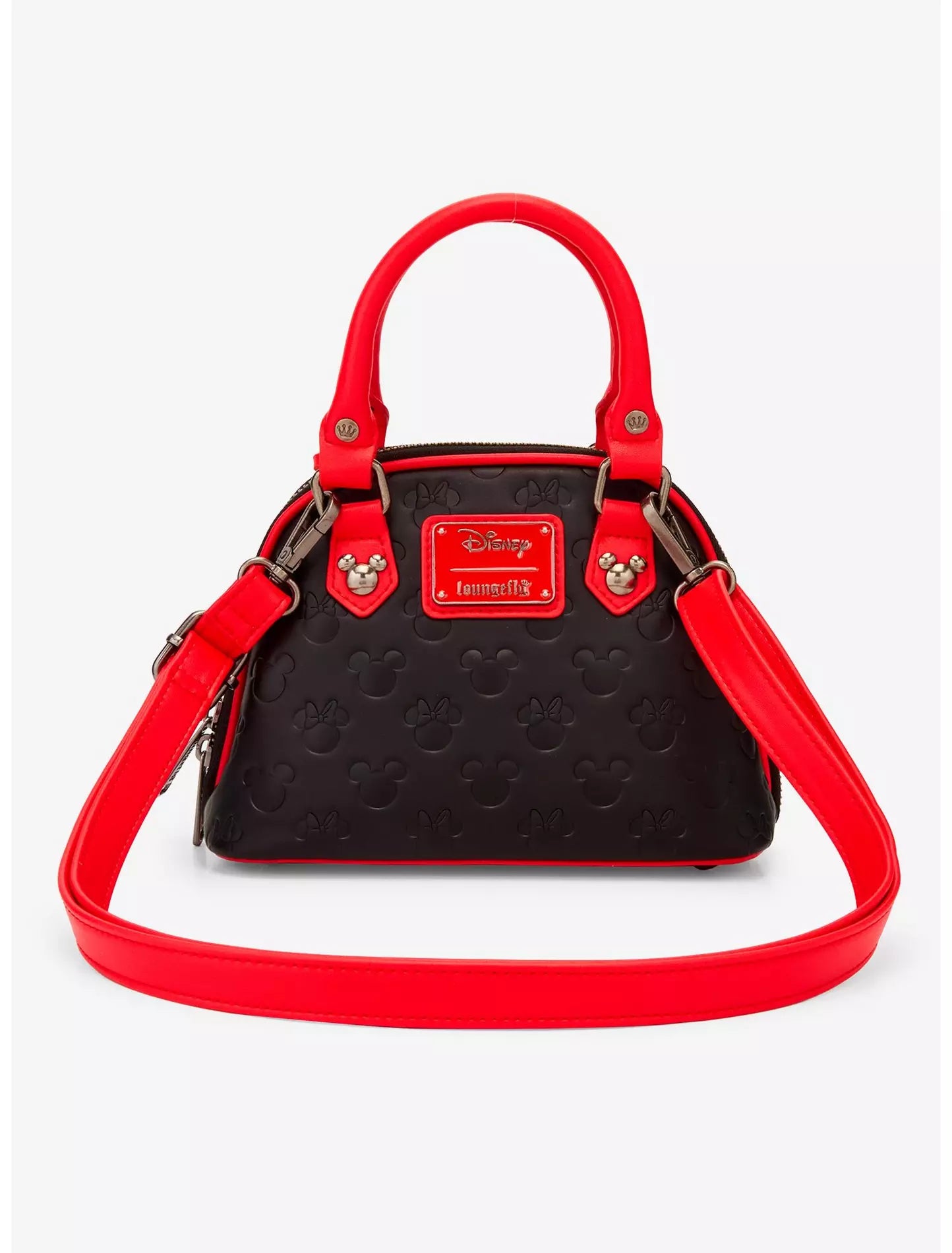 Loungefly Disney Mickey & Minnie Debossed Silhouettes Mini Crossbody