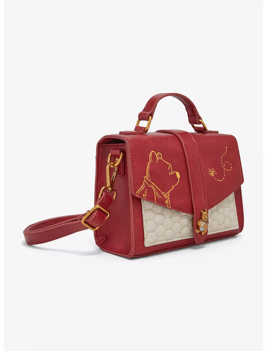 Loungefly Disney Winnie the Pooh Honeycomb Pattern Crossbody