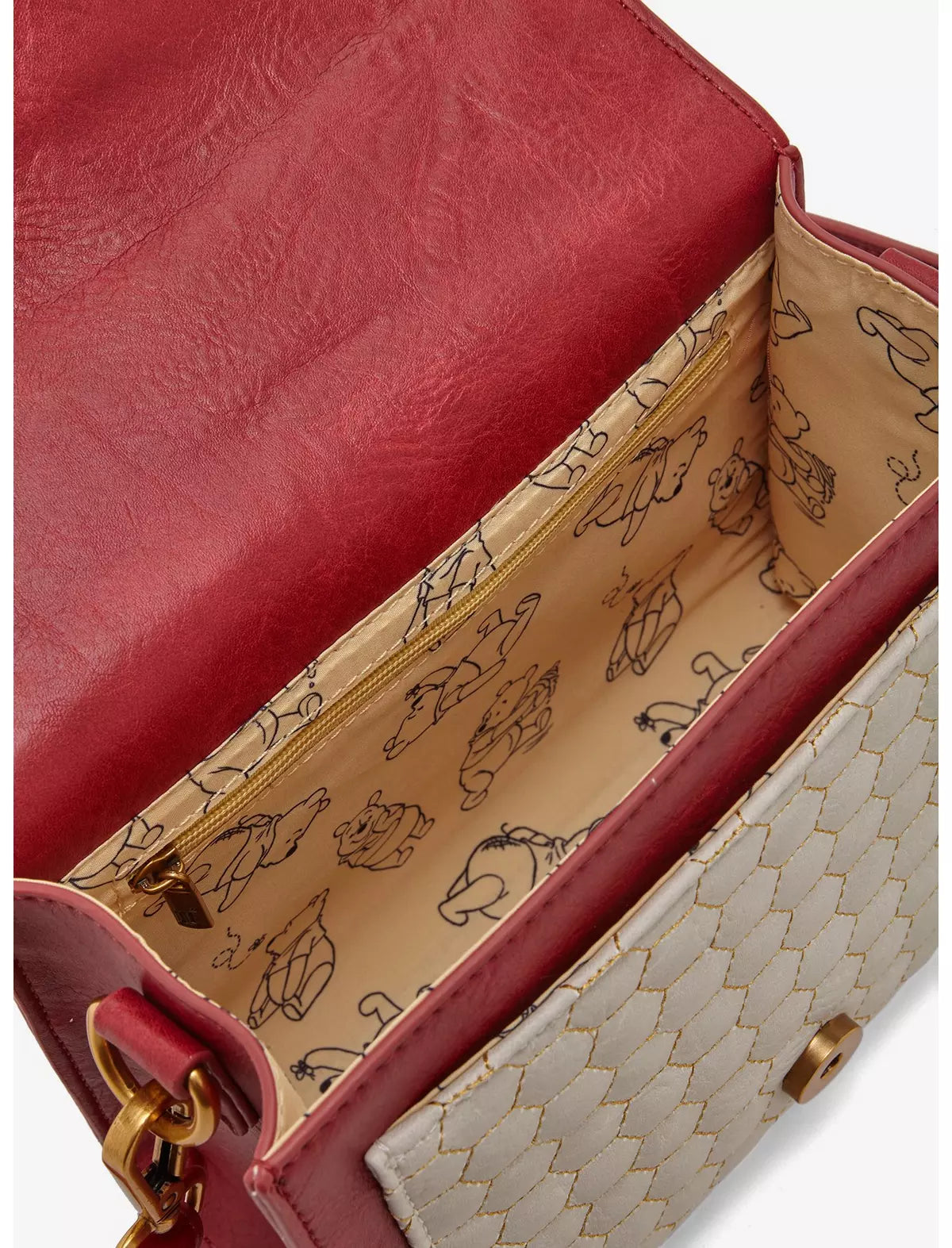 Loungefly Disney Winnie the Pooh Honeycomb Pattern Crossbody