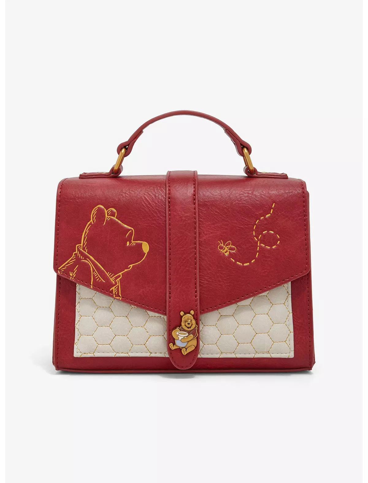Loungefly Disney Winnie the Pooh Honeycomb Pattern Crossbody