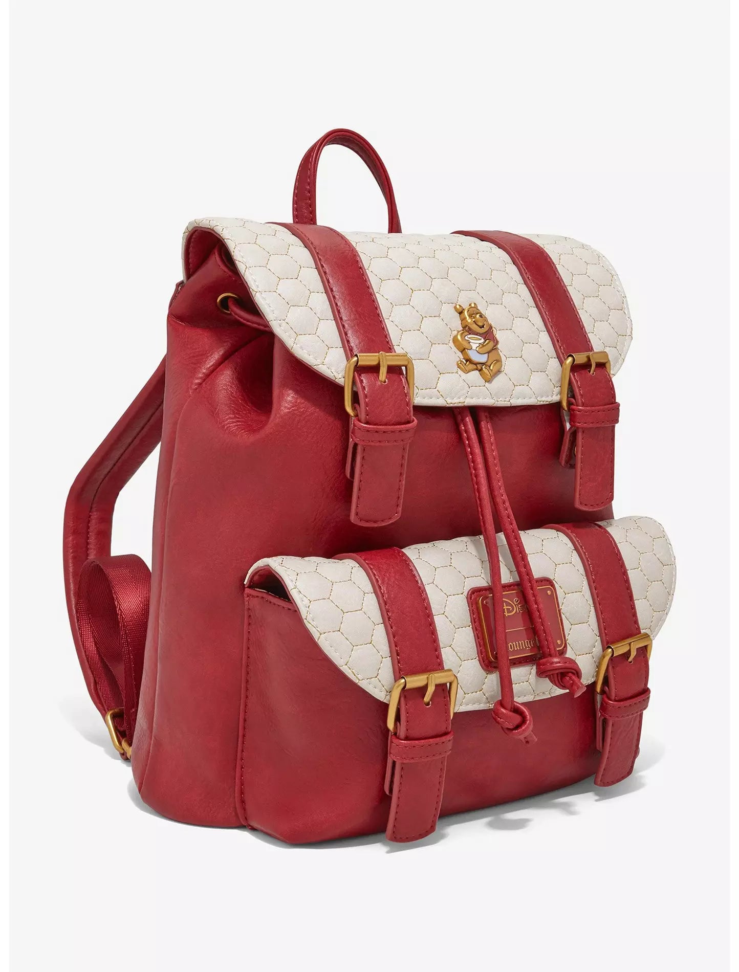 Loungefly Disney Winnie the Pooh Honeycomb Pattern Mini Backpack
