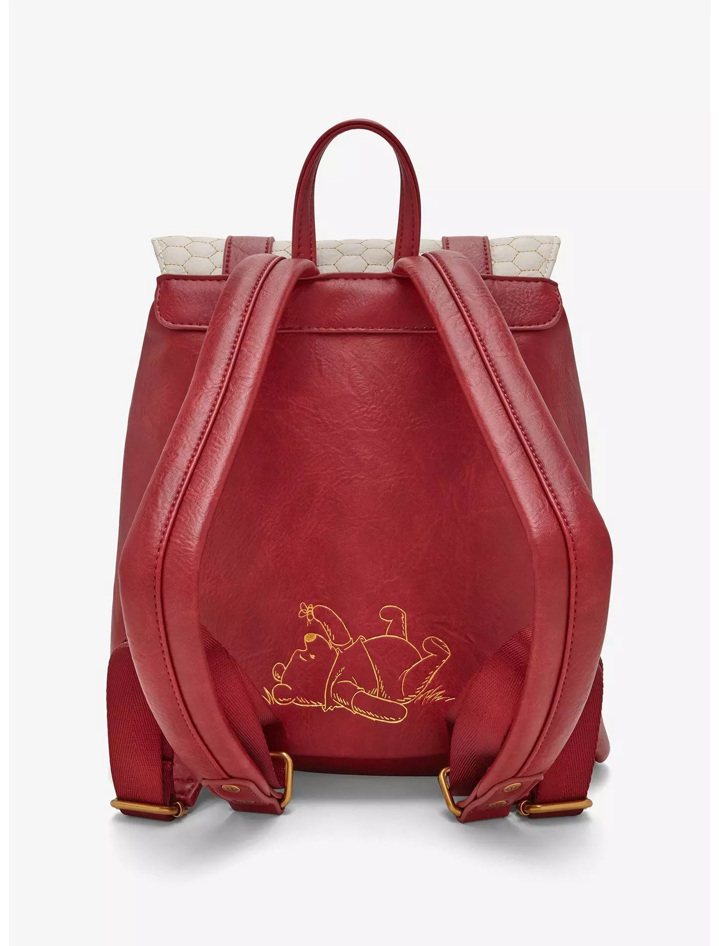 Loungefly Disney Winnie the Pooh Honeycomb Pattern Mini Backpack