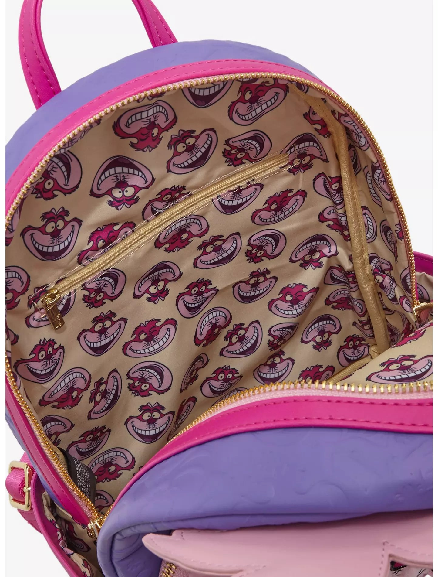 Loungefly Disney Alice in Wonderland Fuzzy Cheshire Cat Mini Backpack