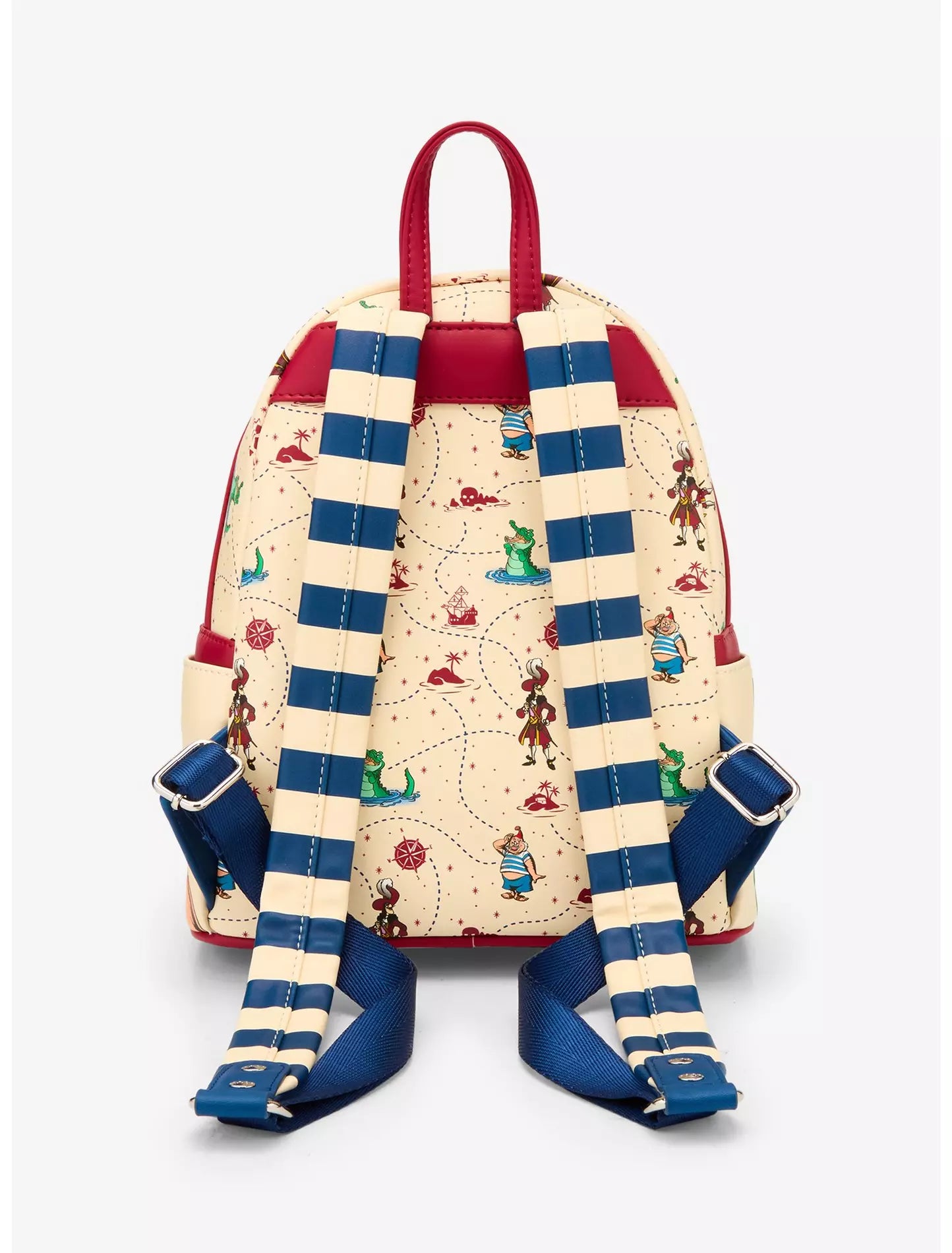 Loungefly Peter Pan Captain Hook, Ship Wheel Rotating Mini Backpack