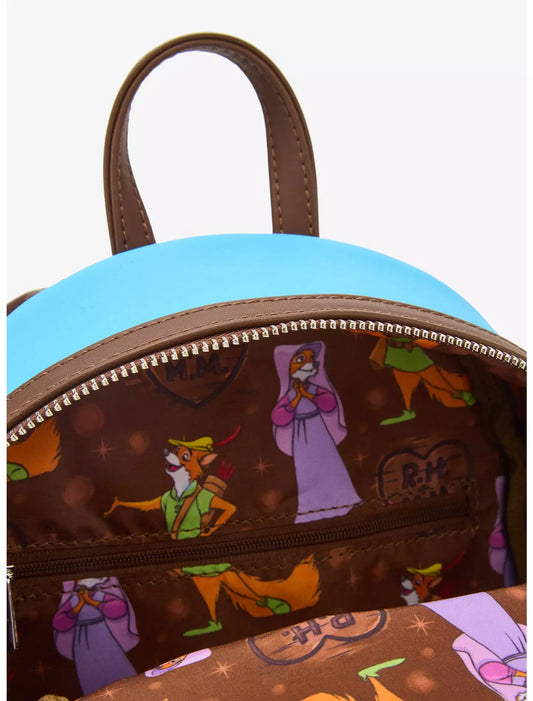 Loungefly Disney Robin Hood & Maid Marian Sky Mini Backpack