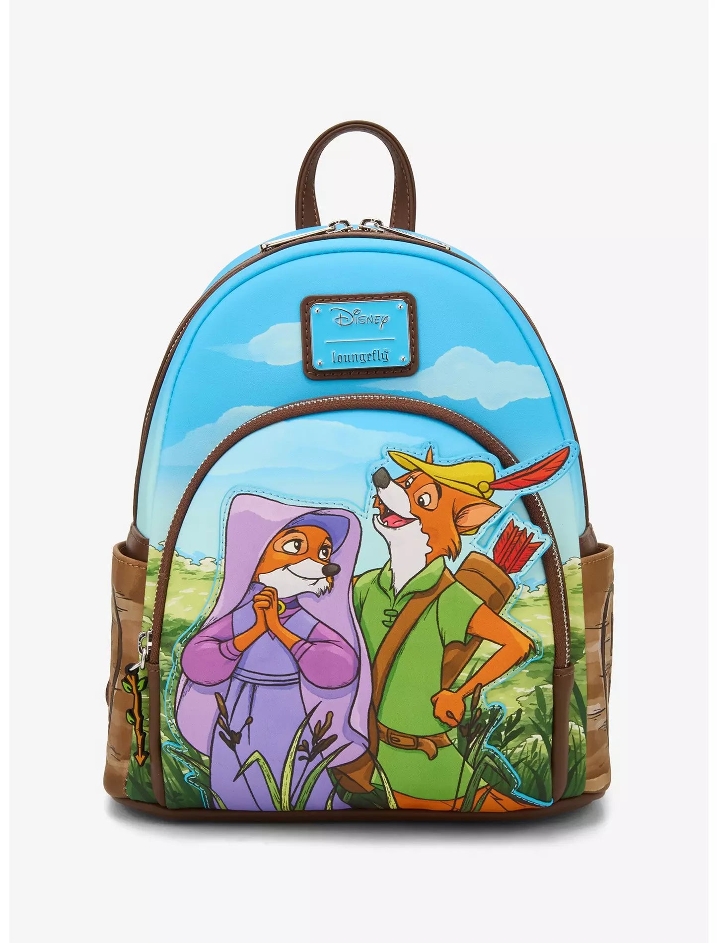 Loungefly Disney Robin Hood & Maid Marian Sky Mini Backpack
